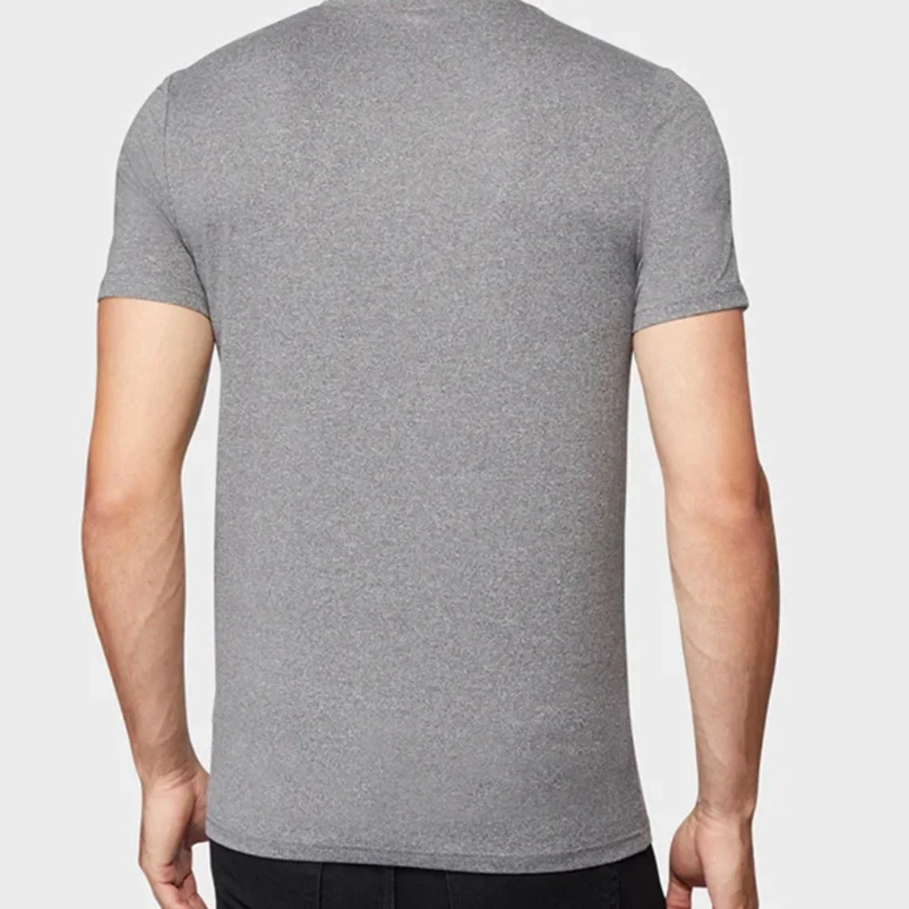 Goodfellow &Co Mens Vneck Grey Shirt Short Sleeve Small NWT - Picture 2 of 6